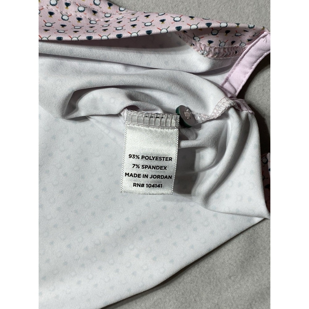 Walter Hagen 11 Golf Polo Shirt Men's Medium Pink Tee Print Stretch Performance - Picture 8 of 11